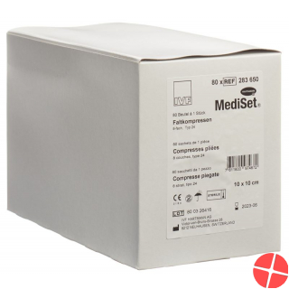 MediSet Faltkompressen Typ 24 8-fach 10x10cm 80 Stück
