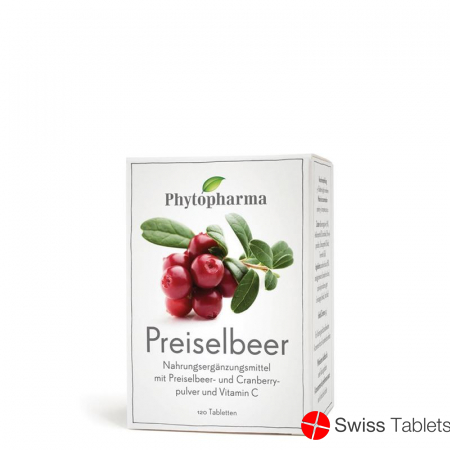 Phytopharma Preiselbeer Tabletten 120 Stück buy online
