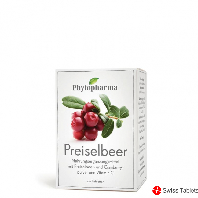 Phytopharma Preiselbeer Tabletten 120 Stück buy online