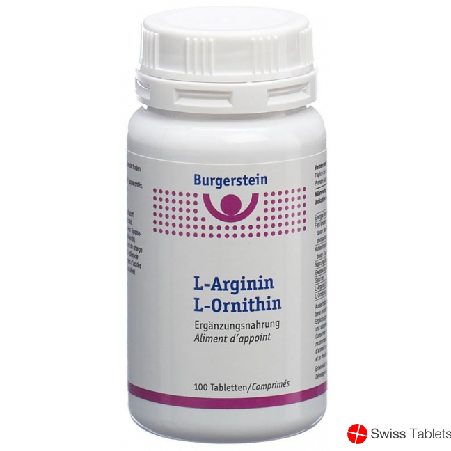 Burgerstein L-Arginin/L-Ornithin tablets 100 pieces buy online