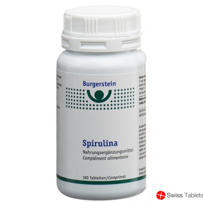 Burgerstein Spirulina tablets Ds 180 pieces buy online