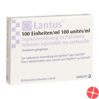 Lantus Injektionslösung für Clikstar/optipen 5 Ampullen 3ml