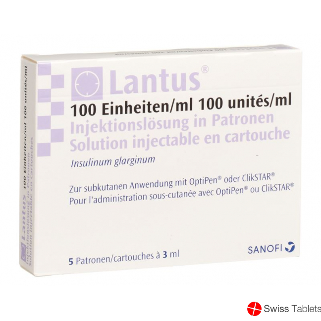 Lantus Injektionslösung für Clikstar/optipen 5 Ampullen 3ml buy online