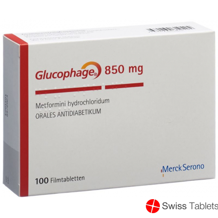 Glucophage 850 Filmtabletten 850mg 100 Stück buy online