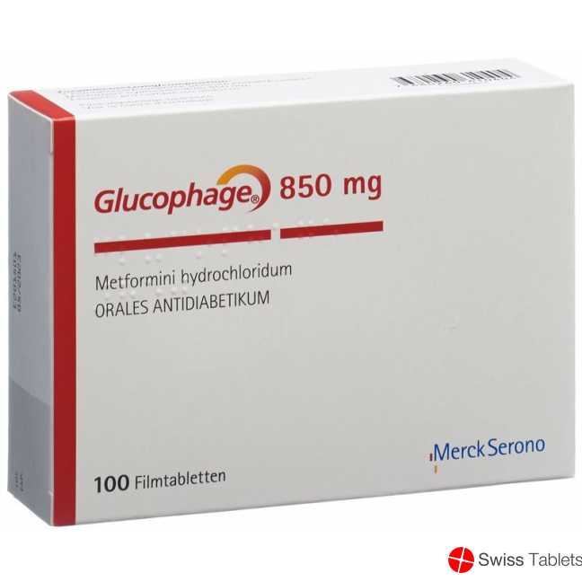 Glucophage 850 Filmtabletten 850mg 100 Stück buy online
