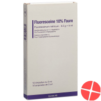 Fluoresceine Faure Injektionslösung 10% 10 Ampullen 5ml