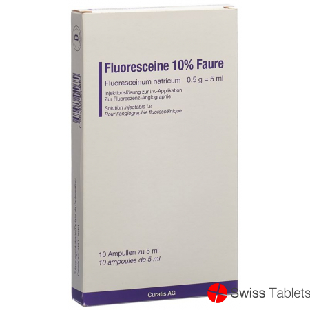 Fluoresceine Faure Injektionslösung 10% 10 Ampullen 5ml buy online