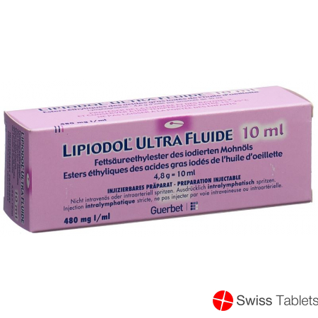 Lipiodol Ultra Fluid Injektionslösung 4.8g/10ml Ampullen 10ml buy online