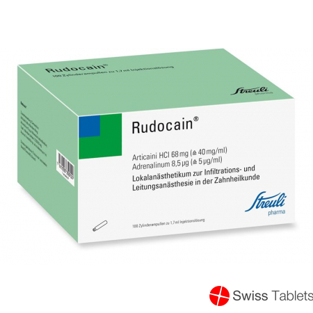 Rudocain Injektionslösung 100 Zyl Ampullen 1.7ml buy online
