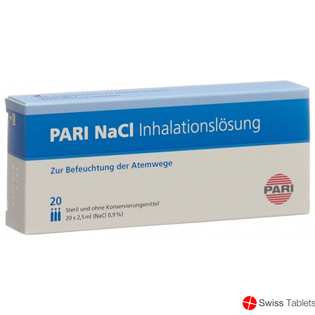 Pari NaCl Inhalationslösung 20 Ampullen 2.5ml buy online