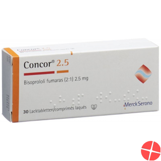 Concor Lacktabletten 2.5mg 30 Stück