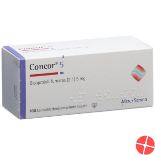 Concor Lacktabletten 5mg 100 Stück