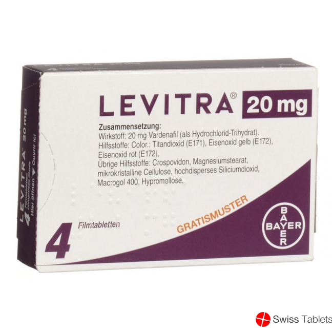 Levitra 20mg 4 Filmtabletten buy online