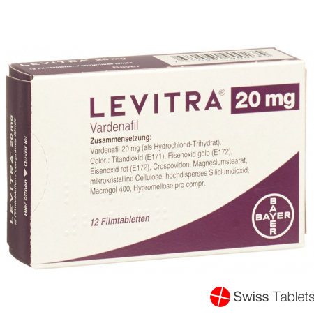 Levitra 20mg 12 Filmtabletten buy online