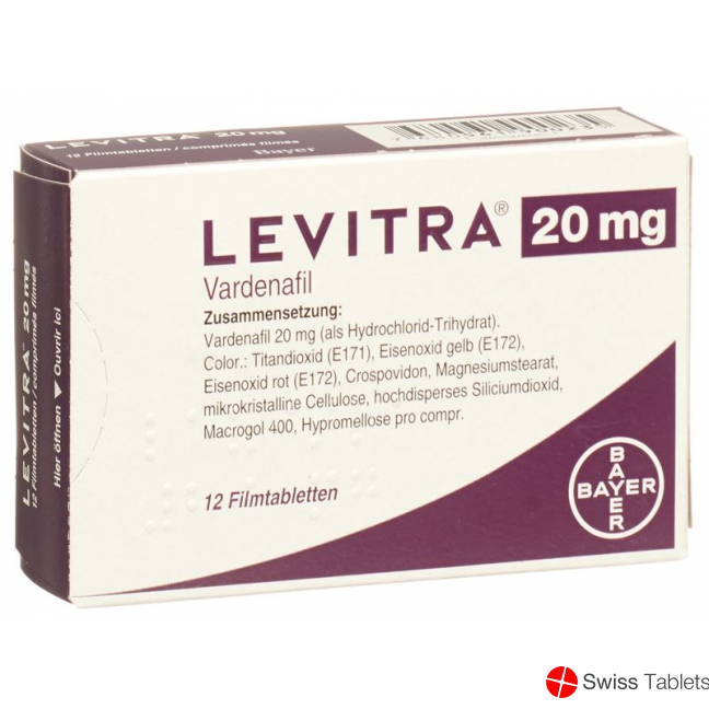 Levitra 20mg 12 Filmtabletten buy online