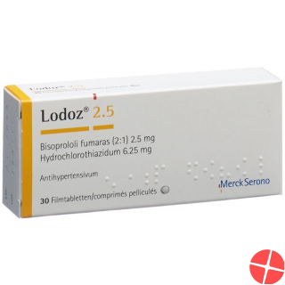 Lodoz 2.5 Filmtabletten 2.5/6.25mg 30 Stück
