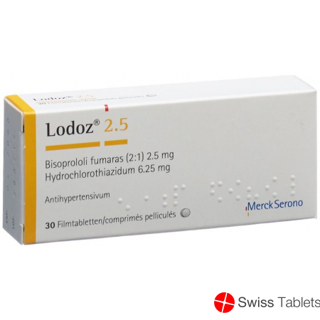 Lodoz 2.5 Filmtabletten 2.5/6.25mg 30 Stück buy online