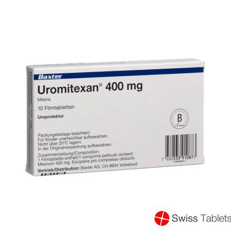 Uromitexan Filmtabletten 400mg 10 Stück buy online