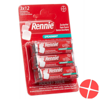 Rennie Spearmint 3x 12 Lutschtabletten