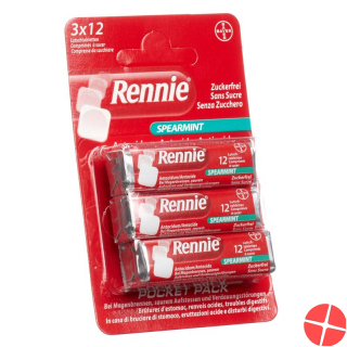 Rennie Spearmint 3x 12 Lutschtabletten