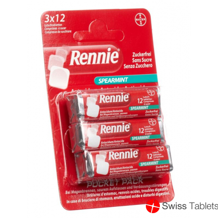 Rennie Spearmint 3x 12 Lutschtabletten buy online