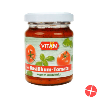 Vitam Aufstrich Basilikum Tomate Bio Glas 100g