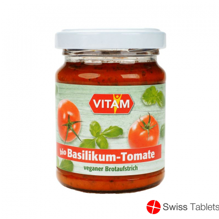 Vitam Aufstrich Basilikum Tomate Bio Glas 100g buy online