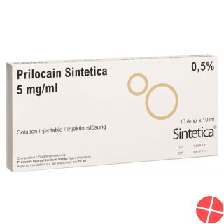 Prilocaine Sintetica Injektionslösung 0.5% 10 Ampullen 10ml