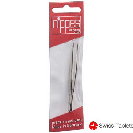 Nippes tweezers 8cm pointed nickel-plated buy online