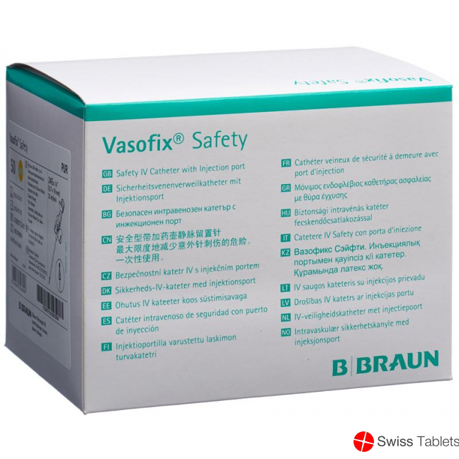 Vasofix Safety Pur 24g 0.7x19mm Gelb 50 Stück buy online