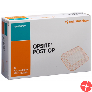 Opsite Post OP Folienverband 9.5x8.5cm Steril 20 Beutel