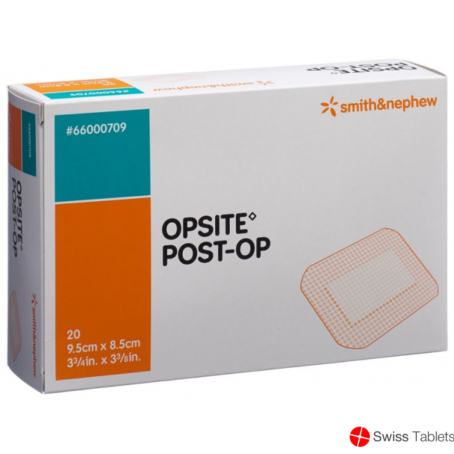 Opsite Post OP Folienverband 9.5x8.5cm Steril 20 Beutel buy online