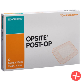 Opsite Post OP Folienverband 12x10cm Steril 10 Beutel