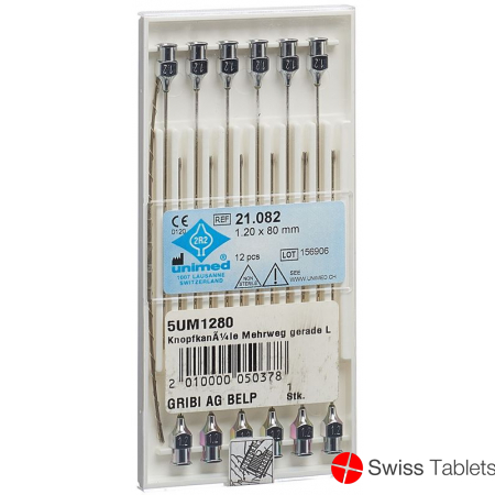 Unimed Knopfkanüle 1.2x80mm Luer Lock 12 Stück buy online
