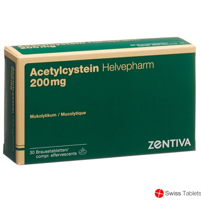 Acetylcystein Helvepharm Brausetabletten 200mg 30 Stück buy online