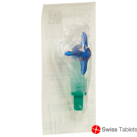 Discofix C 3-way tap 2 closure blue buy online