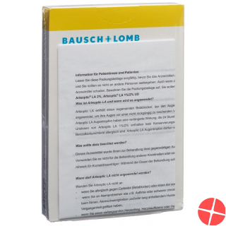 Arteoptic LA UD Augentropfen 2% 30 Unidosen 0.2ml