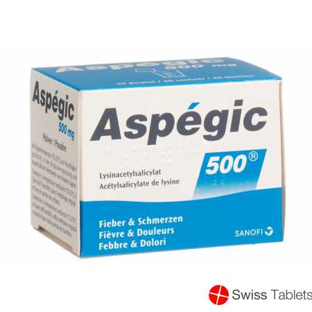 Aspegic 500mg 20 Beutel buy online