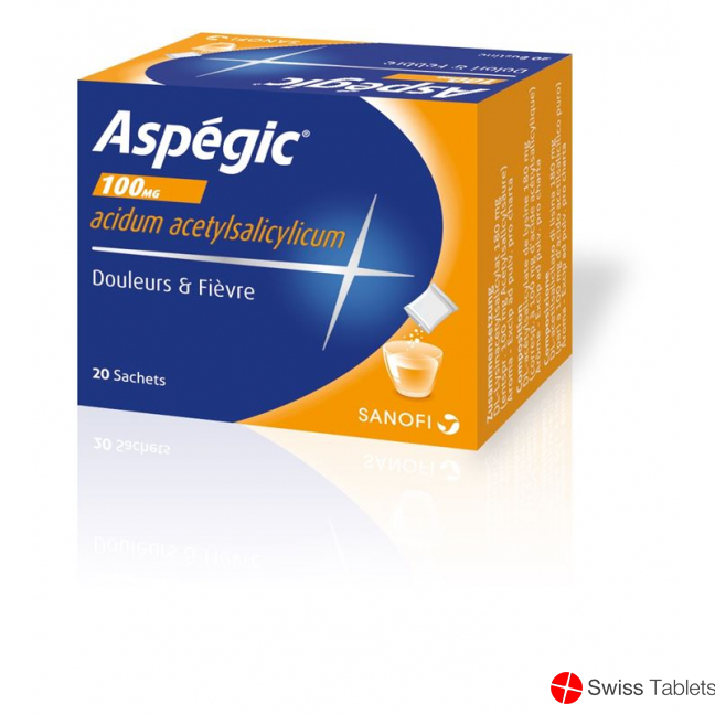 Aspegic 100 Pulver 100mg Beutel 20 Stück buy online