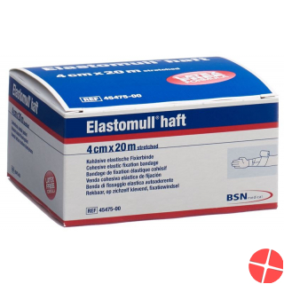 Elastomull Haft Gazebinde Weiss 20mx4cm Rolle