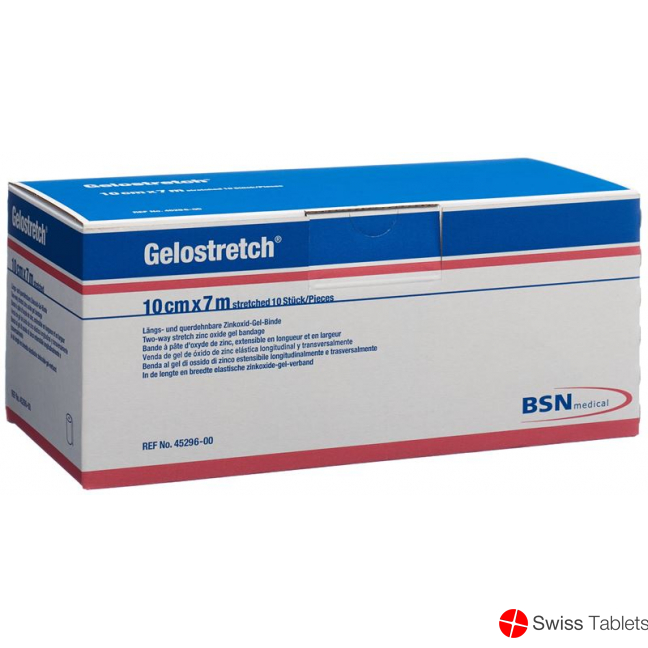 Gelostretch Zinkgelbinde 7mx10cm 10 Stück buy online