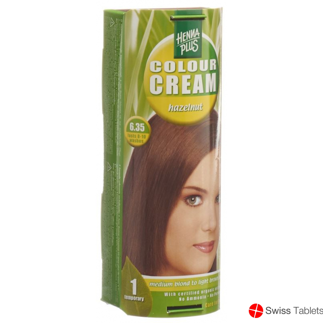 Henna Plus Colour Cream 6.35 Haselnuss 60g buy online
