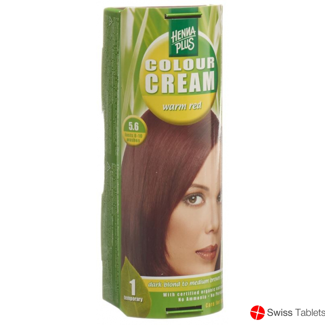 Henna Plus Colour Cream 5.6 Warm Rot 60g buy online