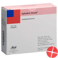 Ephedrin Streuli Injektionslösung 50mg/ml 10 Ampullen 1ml