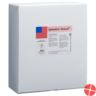 Ephedrin Streuli Injektionslösung 50mg/ml 100 Ampullen 1ml