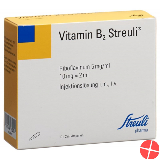Vitamin B2 Streuli Injektionslösung 10mg/2ml 10 Ampullen 2ml