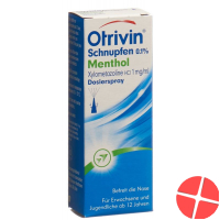 Otrivin Schnupfen Dosierspray 0.1% mit Menthol 10ml Otrivin Schnupfen Dosierspray 0.1% mit Menthol 10ml