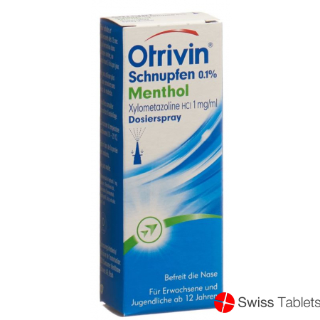 Otrivin Schnupfen Dosierspray 0.1% mit Menthol 10ml buy online