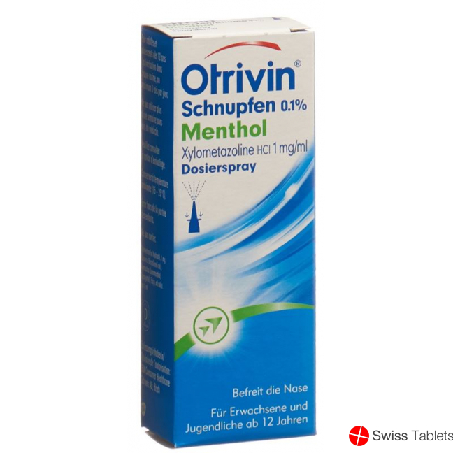 Otrivin Schnupfen Dosierspray 0.1% mit Menthol 10ml buy online