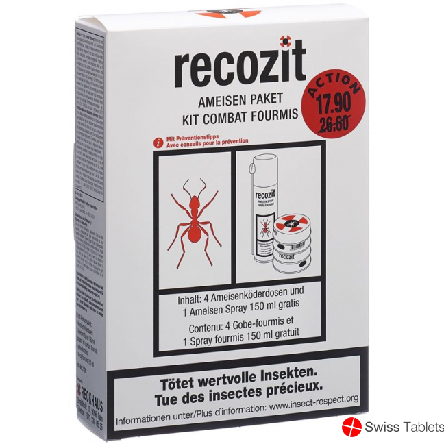 Recozit Ameisenpaket Akt mit Gratis Spray buy online